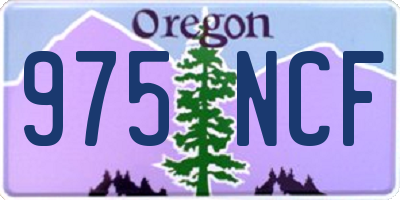 OR license plate 975NCF