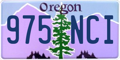 OR license plate 975NCI