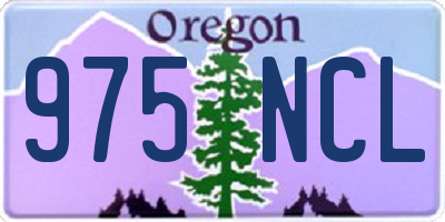 OR license plate 975NCL