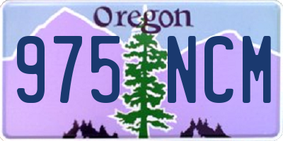 OR license plate 975NCM