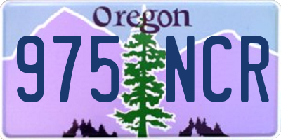 OR license plate 975NCR