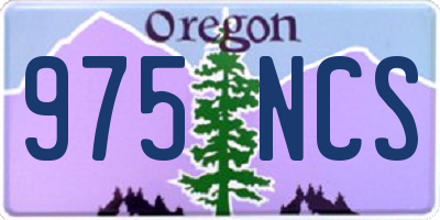 OR license plate 975NCS