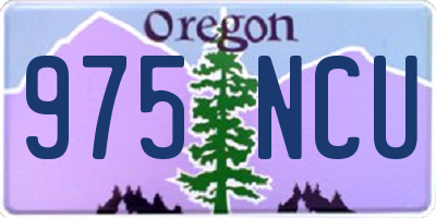 OR license plate 975NCU
