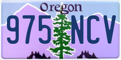 OR license plate 975NCV