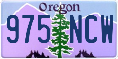 OR license plate 975NCW