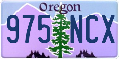 OR license plate 975NCX