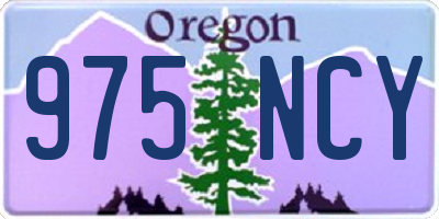 OR license plate 975NCY