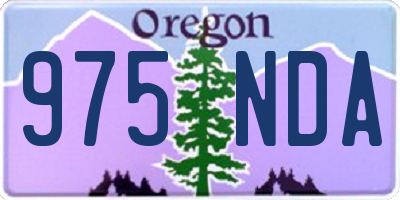 OR license plate 975NDA