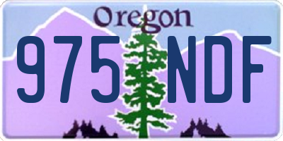 OR license plate 975NDF