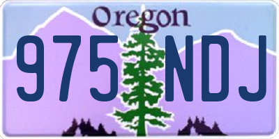 OR license plate 975NDJ