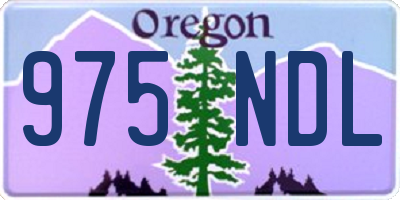 OR license plate 975NDL