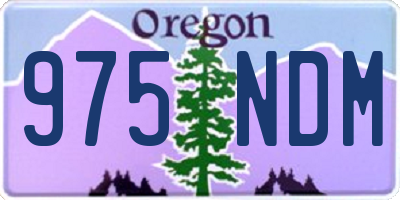 OR license plate 975NDM