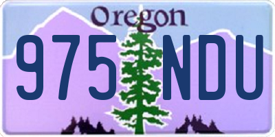 OR license plate 975NDU