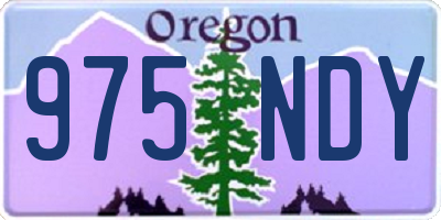 OR license plate 975NDY