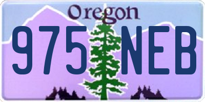 OR license plate 975NEB