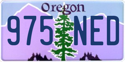OR license plate 975NED