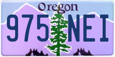 OR license plate 975NEI