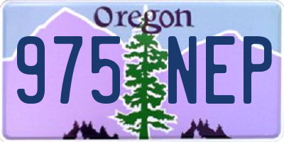 OR license plate 975NEP