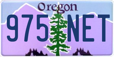 OR license plate 975NET