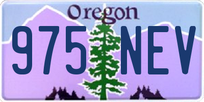 OR license plate 975NEV