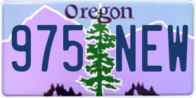 OR license plate 975NEW