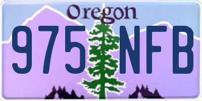 OR license plate 975NFB
