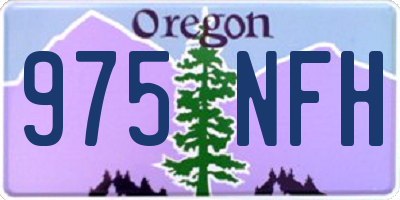 OR license plate 975NFH