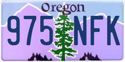 OR license plate 975NFK
