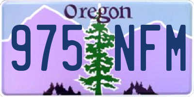 OR license plate 975NFM