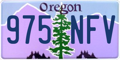 OR license plate 975NFV