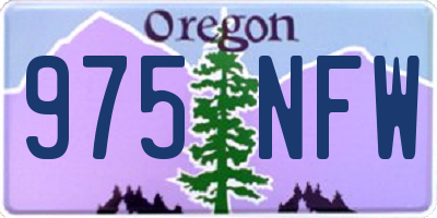OR license plate 975NFW
