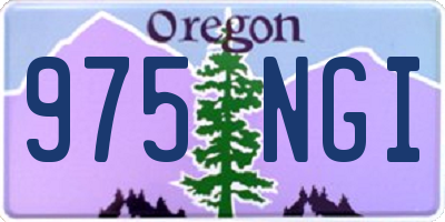 OR license plate 975NGI