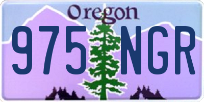 OR license plate 975NGR
