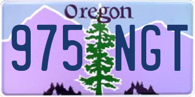 OR license plate 975NGT