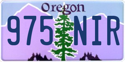 OR license plate 975NIR