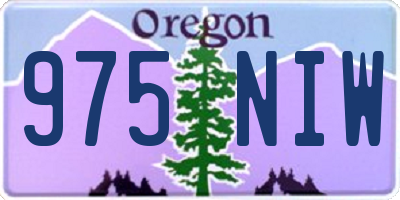 OR license plate 975NIW