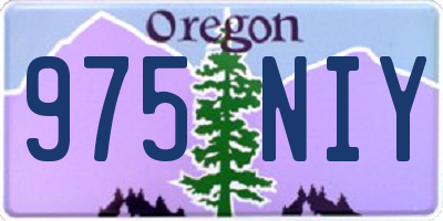 OR license plate 975NIY
