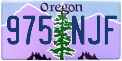 OR license plate 975NJF