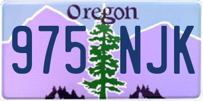 OR license plate 975NJK