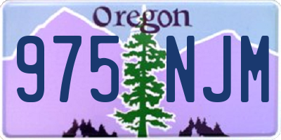 OR license plate 975NJM