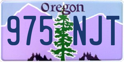 OR license plate 975NJT