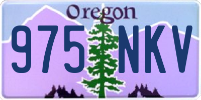 OR license plate 975NKV