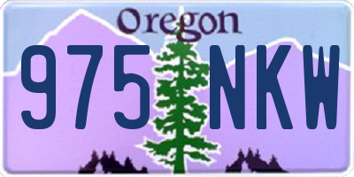 OR license plate 975NKW