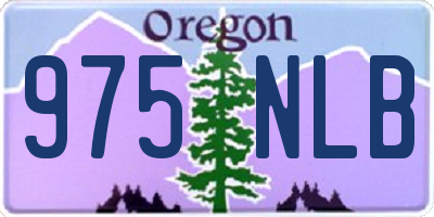 OR license plate 975NLB