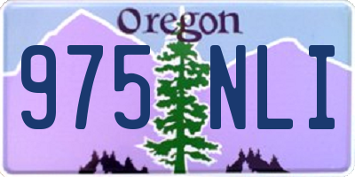 OR license plate 975NLI