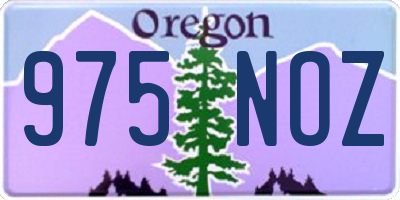 OR license plate 975NOZ