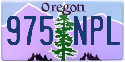 OR license plate 975NPL
