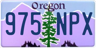 OR license plate 975NPX