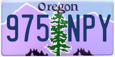 OR license plate 975NPY