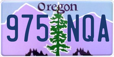OR license plate 975NQA